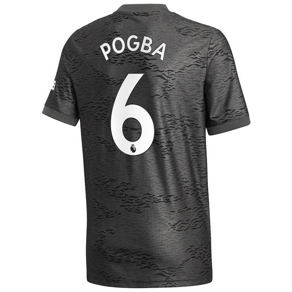Camiseta Manchester United NO.6 Pogba 2ª Kit 2020 2021 Negro